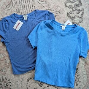 Bozzolo Juniors Medium babydoll tees - NWT